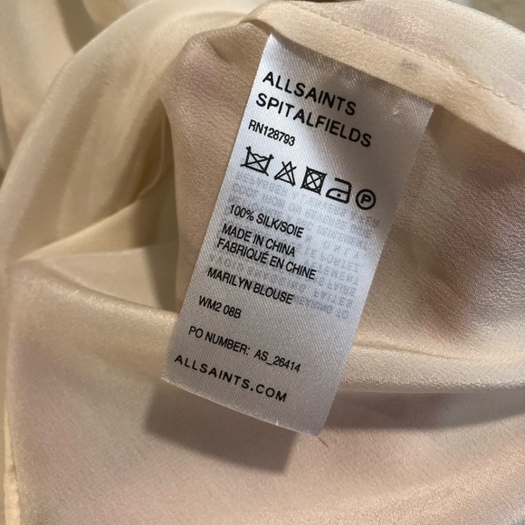 All Saints Silk Marilyn Blouse - Picture 8 of 10